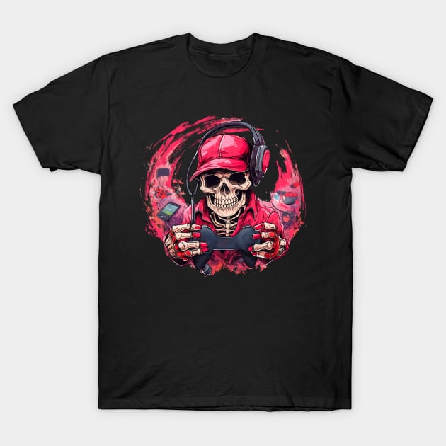 Skull gamer T-Shirt by NemfisArt